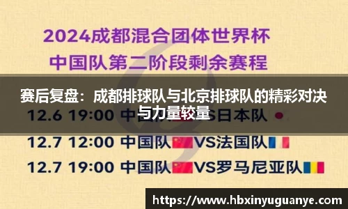赛后复盘：成都排球队与北京排球队的精彩对决与力量较量